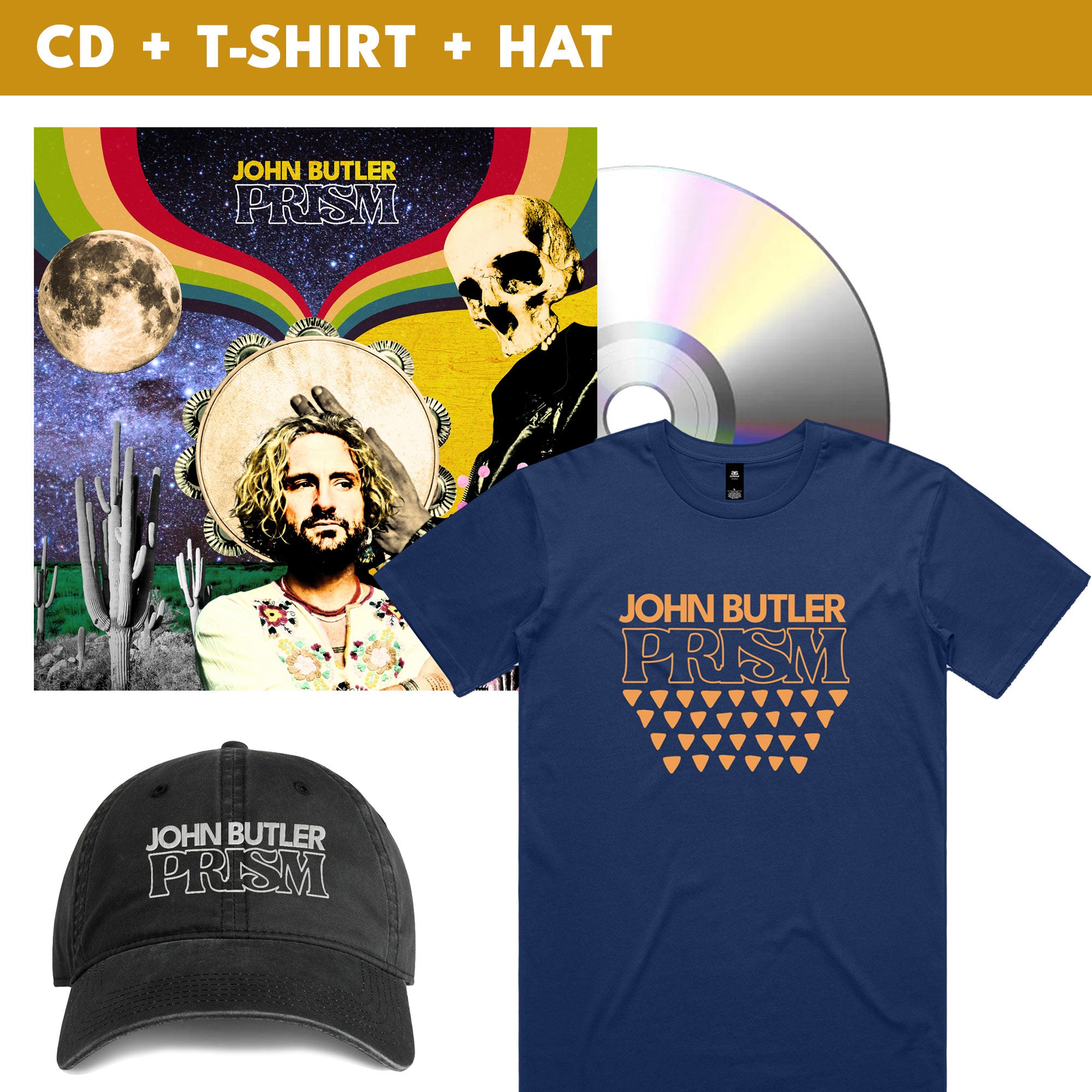 [PRE-ORDER] John Butler - PRISM - CD + T-shirt + Hat