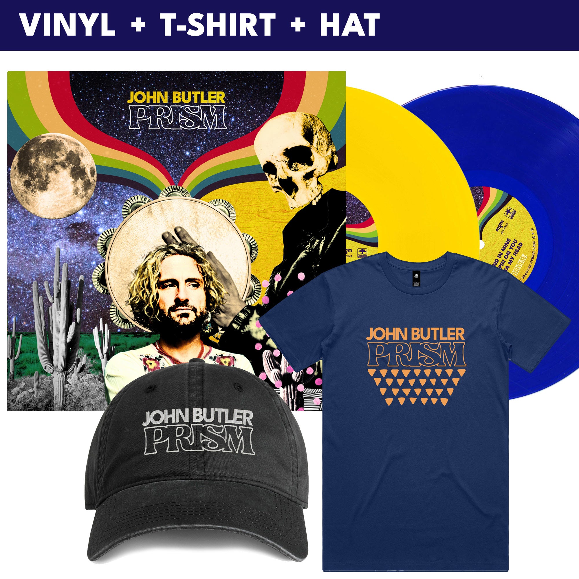 [PRE-ORDER] John Butler - PRISM - Vinyl + T-shirt + Hat