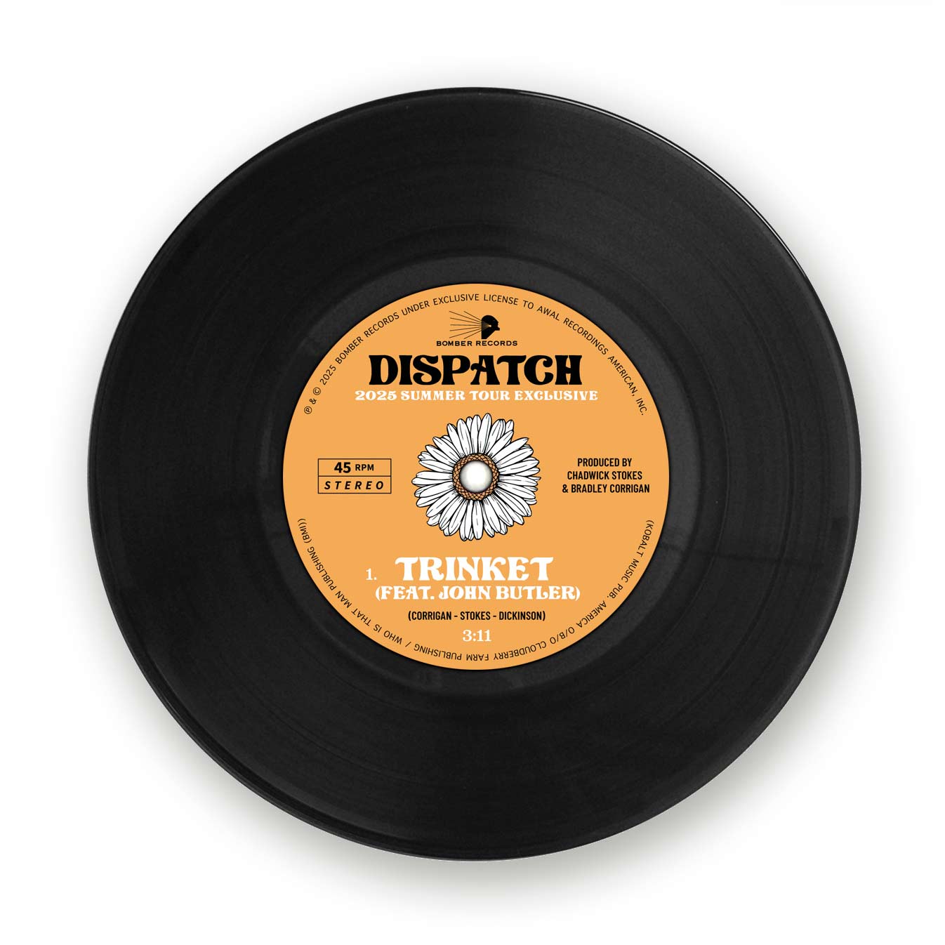 [Vinyl] Dispatch/John Butler - Trinket / Trippin On You 45rpm Single