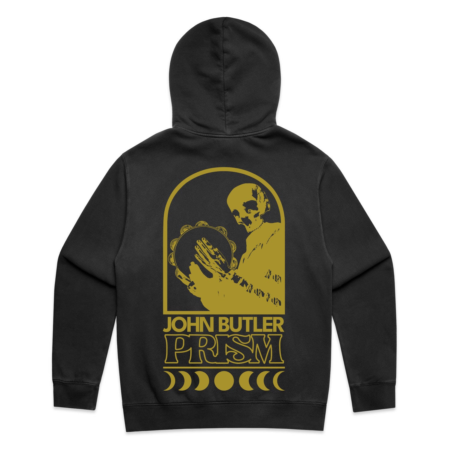 [Hoodie] John Butler - PRISM Skullman Gold on Black