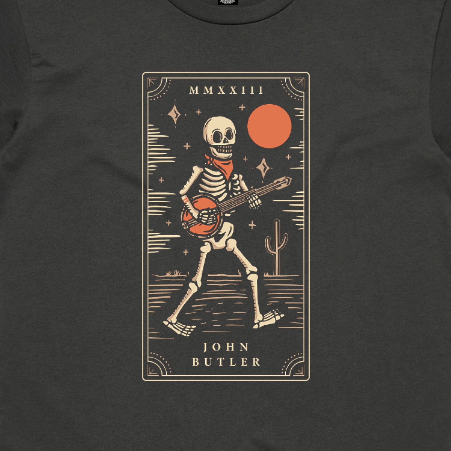 [t-shirt]  John Butler - Banjo Skeleton