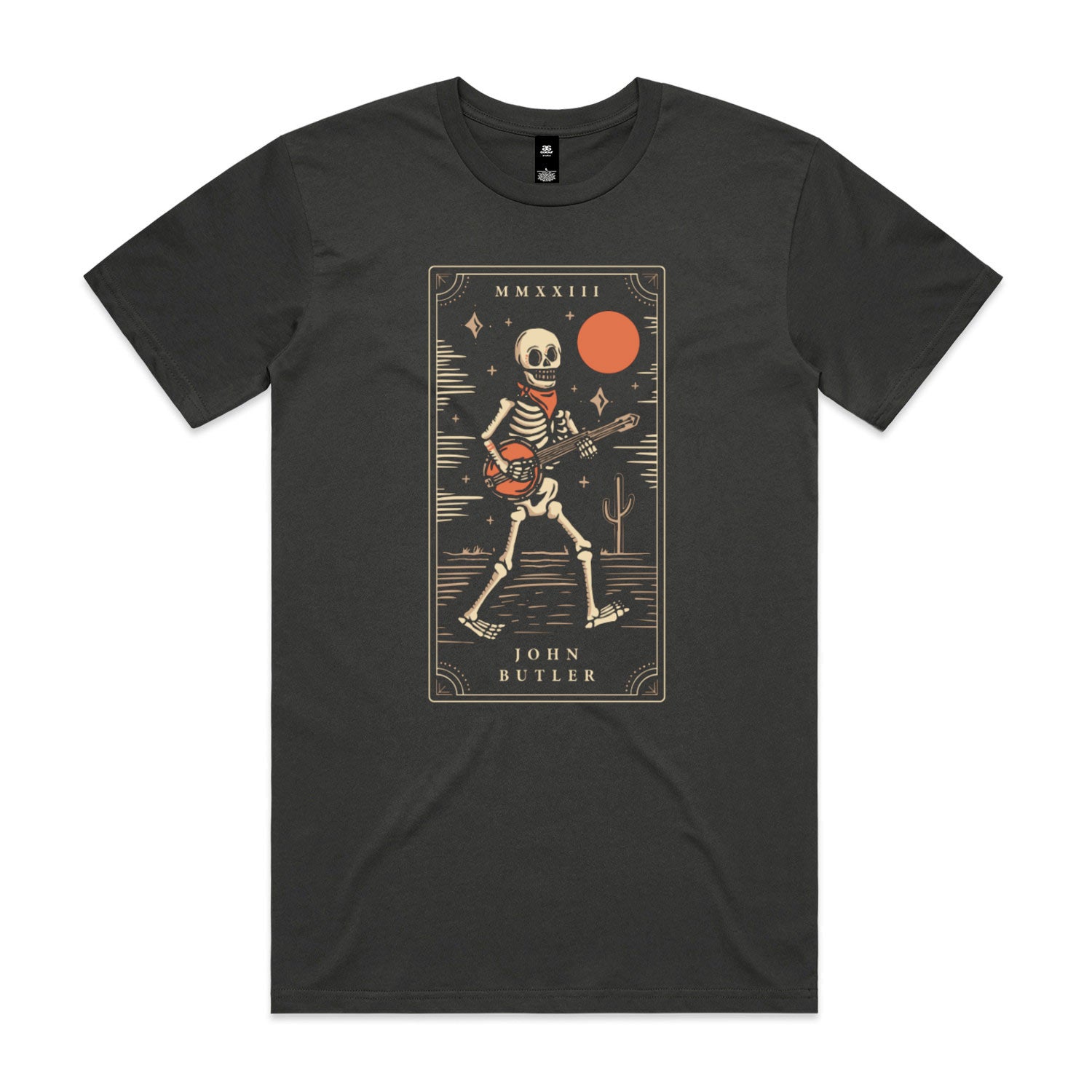 [t-shirt]  John Butler - Banjo Skeleton