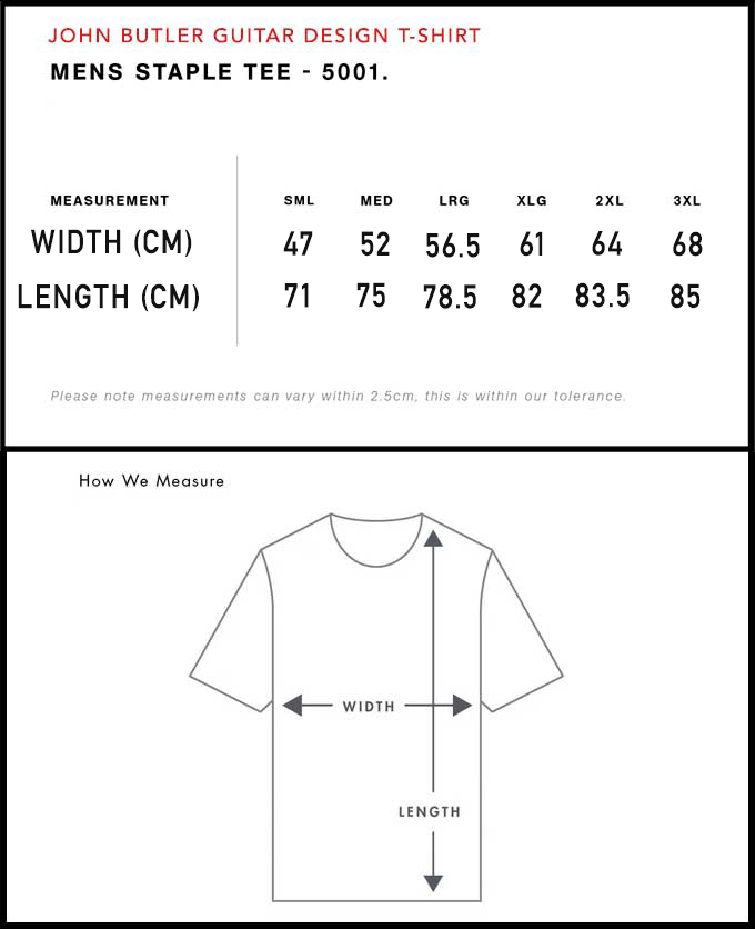[t-shirt] John Butler Guitar Pattern