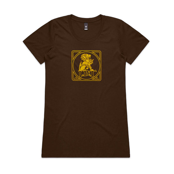 [t-shirt] JBT Lion Emblem on Brown Tee